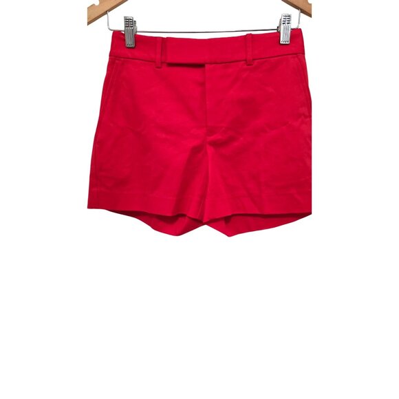 Lauren Ralph Lauren Women's Red Tailored Formal Micro Shorts Side Pockets SZ00 - Picture 1 of 8